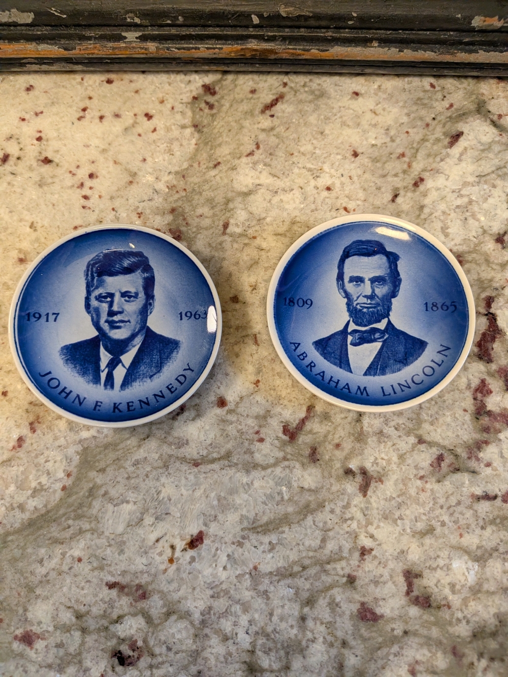 Vintage Mini Presidential Decorative Porcelain Plates